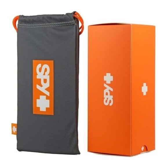 New SPY Black Wraparound Rebar Matte Black Sunglasses Women - Picture 4 of 4